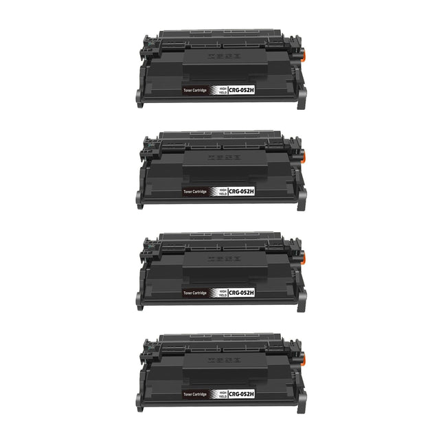 Canon 052H Compatible Black Toner Cartridge, 2200C001, High Yield, 4 Pack