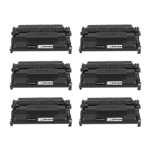 Canon 052H Compatible Black Toner Cartridge, 2200C001, High Yield, 6 Pack