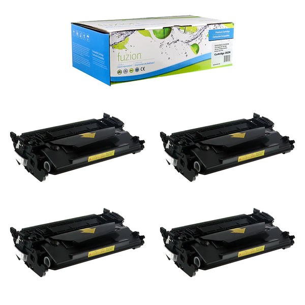 Compatible Canon 052H High-Yield Black Toner Cartridges – Fuzion, 4-Pack