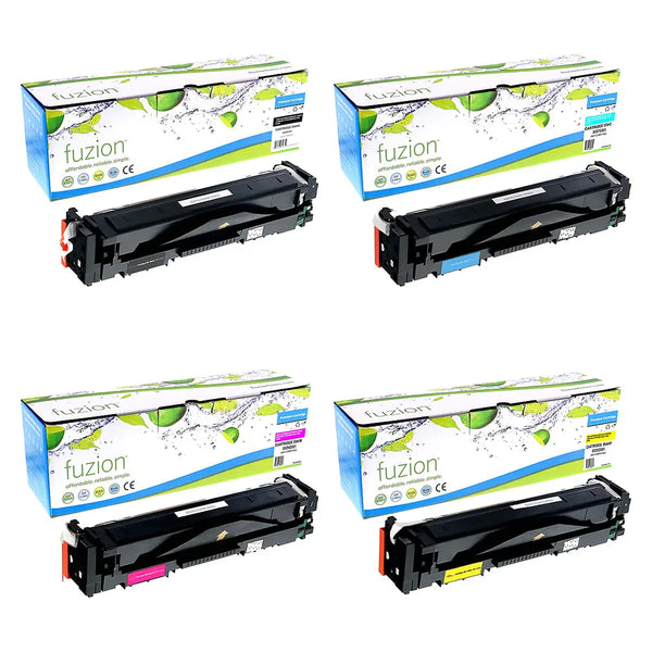 Compatible Canon 054H High-Yield Colour Toner Cartridges – Fuzion, 4-Pack