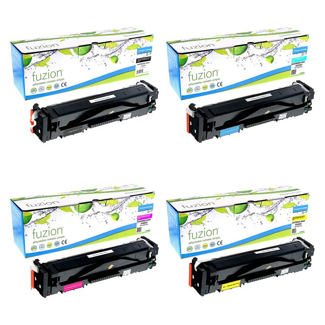 Compatible Canon 054H High-Yield Colour Toner Cartridges – Fuzion, 4-Pack
