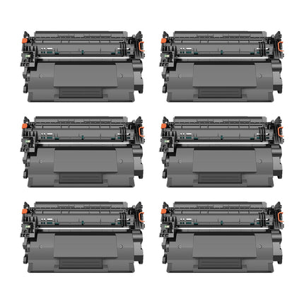 Canon 056 Compatible Black Toner Cartridge, 3007C001 6 Pack