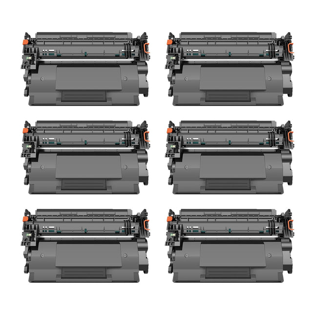 Canon 056 Compatible Black Toner Cartridge, 3007C001 6 Pack