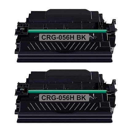 Canon 056H Compatible Black Toner Cartridge, 3008C001, High Yield, 2 Pack