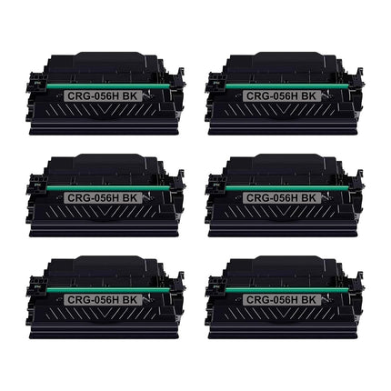Canon 056H Compatible Black Toner Cartridge, 3008C001, High Yield, 6 Pack