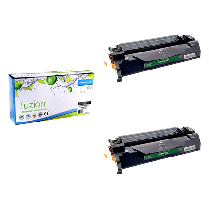 Compatible Canon 057 Black Toner Cartridges – Fuzion (WBCAN057), 2-Pack