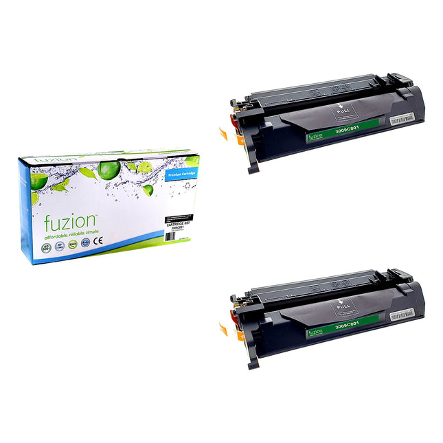 Compatible Canon 057 Black Toner Cartridges – Fuzion (WBCAN057), 2-Pack