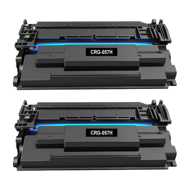 Canon 057H Compatible Black Toner Cartridge, 3010C001, High Yield, 2 Pack