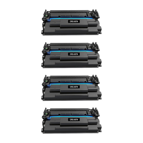 Canon 057H Compatible High Yield Black Toner Cartridge (3010C001) – 4-Pack