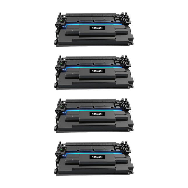 Canon 057H Compatible Black Toner Cartridge, 3010C001, High Yield, 4 Pack