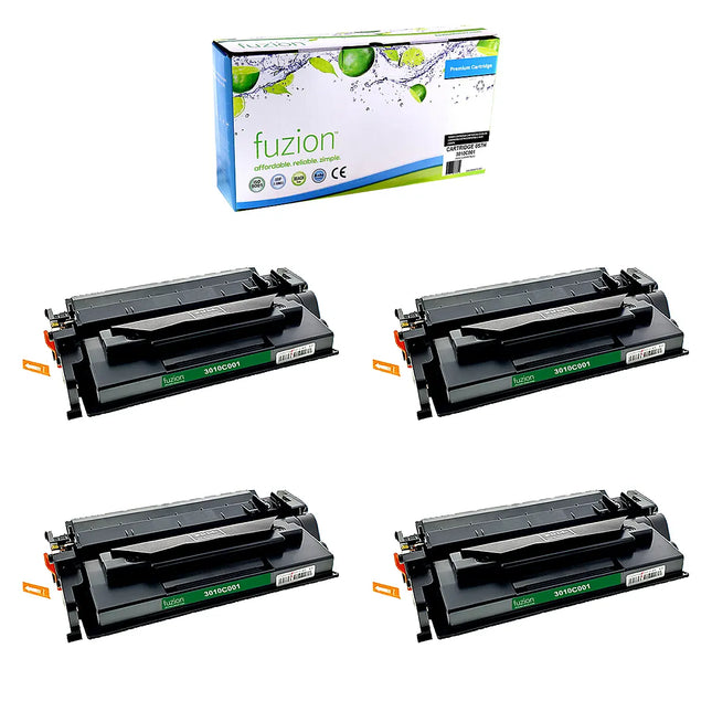 Compatible Canon 057H High-Yield Black Toner Cartridges – Fuzion, 4-Pack