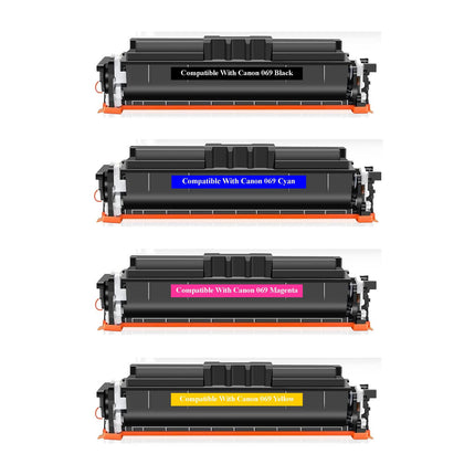 Canon 069 Compatible Toner Cartridge Combo, BK.C.Y.M