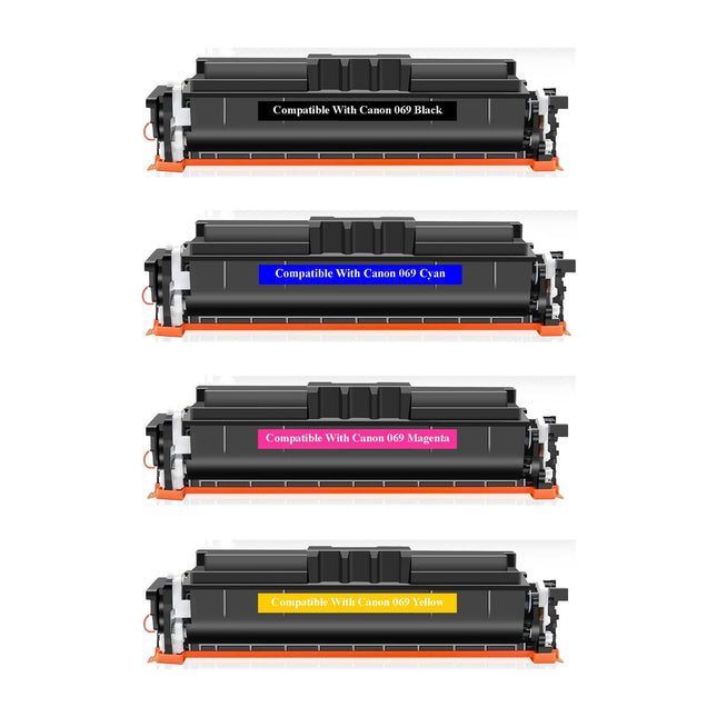 Canon 069 Compatible Toner Cartridge Combo, BK.C.Y.M