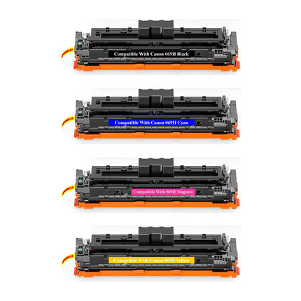 Canon 069H Compatible Toner Cartridge Combo, BK.C.Y.M