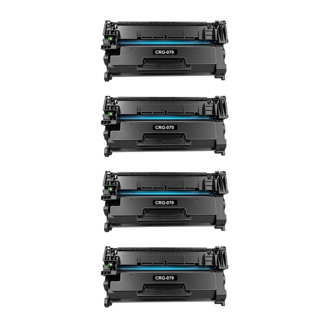 Canon 070 Compatible Black Toner Cartridge, 5639C001, 4 Pack