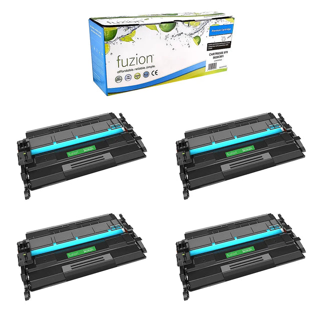 Compatible Canon 070 Black Toner Cartridges – Fuzion, 4-Pack