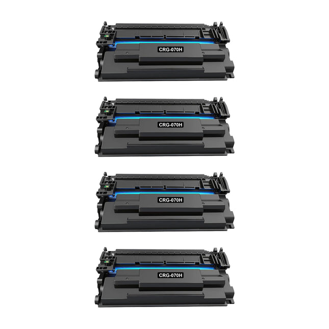 Canon 070H Compatible Black Toner Cartridge, 5650C001, High Yield, 4 Pack