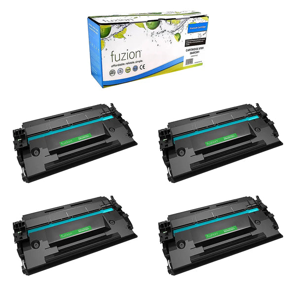 Compatible Canon 070H High-Yield Black Toner Cartridges – Fuzion, 4-Pack