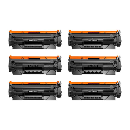 Canon 071 Compatible Black Toner Cartridge, 5645C001, 6 Pack