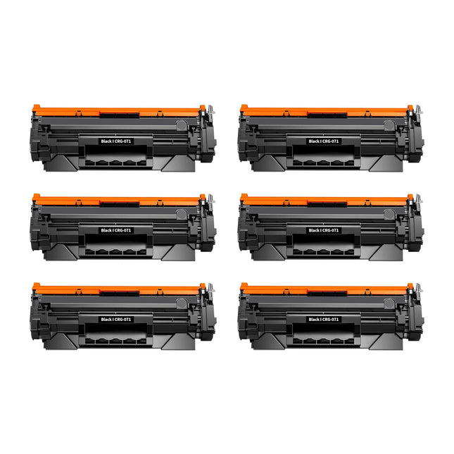 Canon 071 Compatible Black Toner Cartridge, 5645C001, 6 Pack