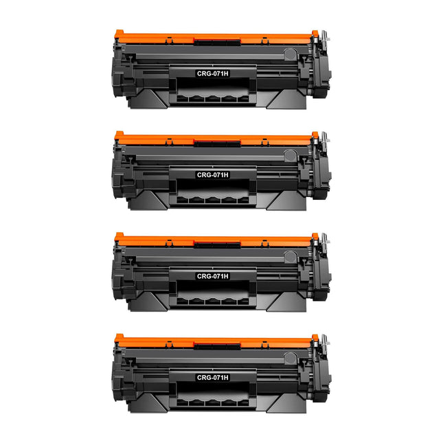 Canon 071H Compatible Black Toner Cartridge, 5646C001, High Yield, 4 Pack