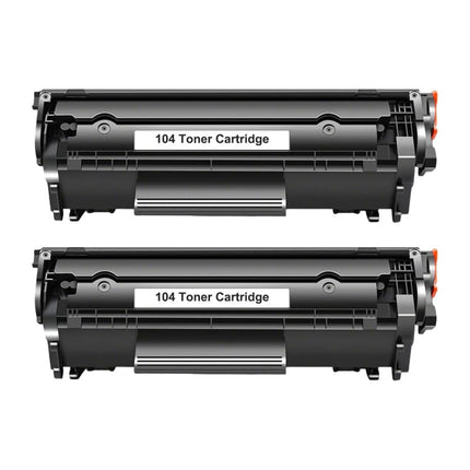 Canon 104 Compatible Black Toner Cartridge, 0263B001AA, 2 Pack