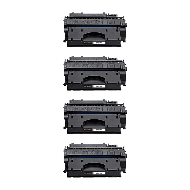 Canon 119 Compatible Black Toner Cartridge, 3479B001, 4 Pack
