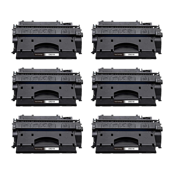 Canon 119 Compatible Black Toner Cartridge (3479B001) – 6-Pack