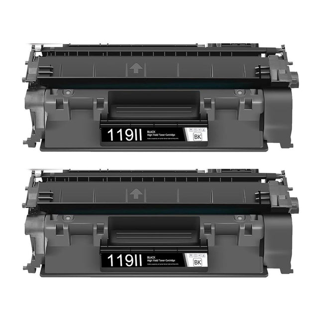 Canon 119II Compatible Black Toner Cartridge, 3480B001AA, High Yield, 2 Pack