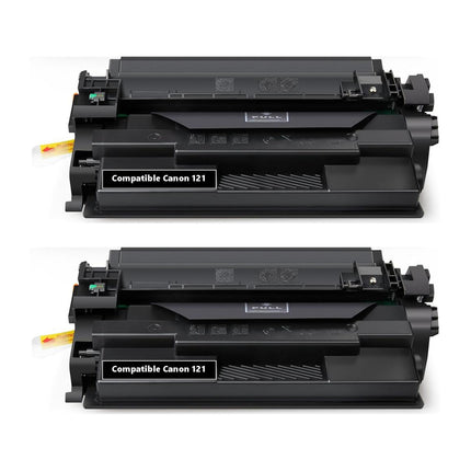 Canon 121 Compatible Black Toner Cartridge, 3252C001, 2 Pack