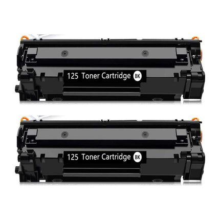 Canon 125 Compatible Black Toner Cartridge, 3484B001AA, 2 Pack