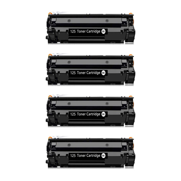 Canon 125 Compatible Black Toner Cartridge (3484B001AA) – 4-Pack