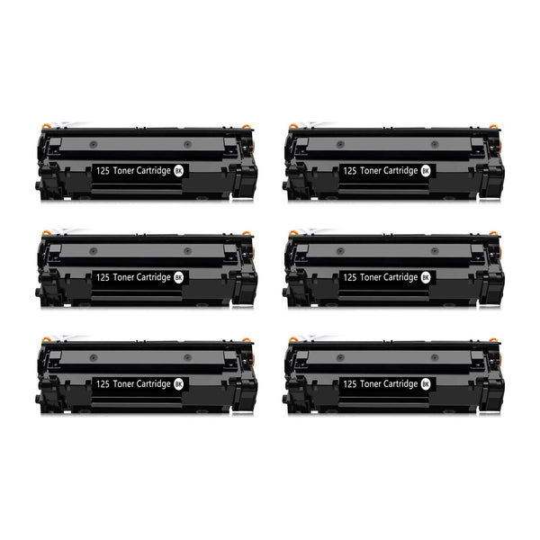 Canon 125 Compatible Black Toner Cartridge (3484B001AA) – 6-Pack