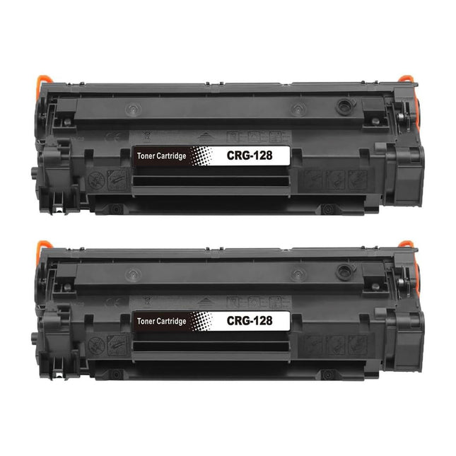 Canon 128 Compatible Black Toner Cartridge, 3500B001AA, 2 Pack