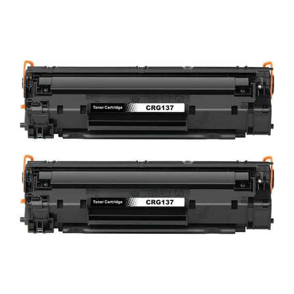Canon 137 Compatible Black Toner Cartridge, 9435B001, 2 Pack