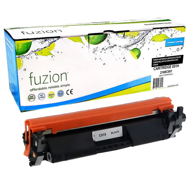 Compatible Canon 051H High-Yield Black Toner Cartridge – Fuzion