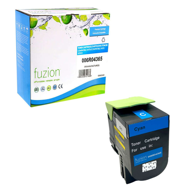 Remanufactured Xerox 006R04365 High-Yield Cyan Toner Cartridge – Fuzion