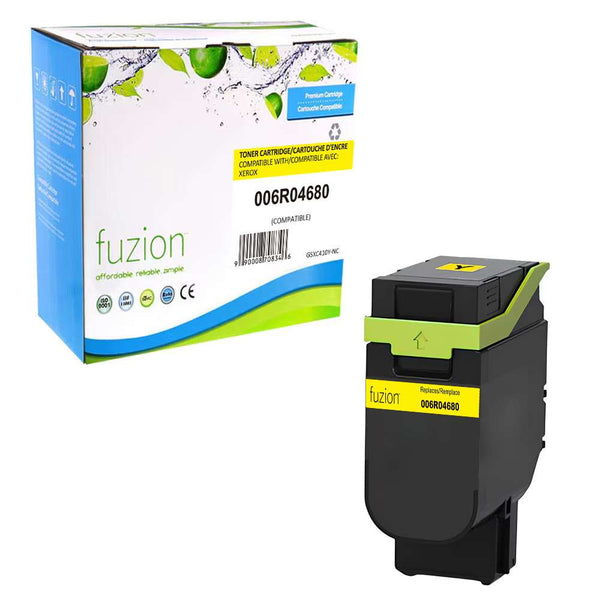 Compatible Xerox 006R04680 Standard-Yield Yellow Toner Cartridge – Fuzion
