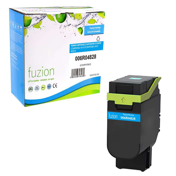 Compatible Xerox 006R04828 High-Yield Cyan Toner Cartridge – Fuzion
