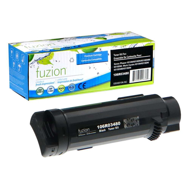 Compatible Xerox 106R03480 High-Yield Black Toner Cartridge – Fuzion