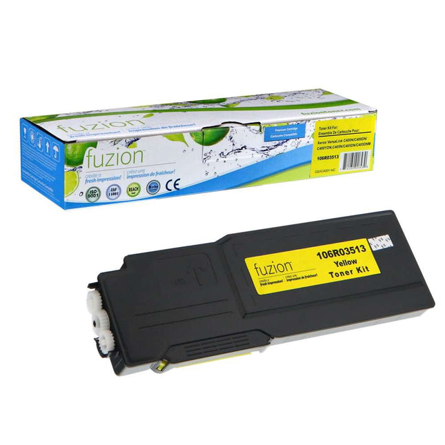 Compatible Xerox 106R03513 High-Yield Yellow Toner Cartridge – Fuzion