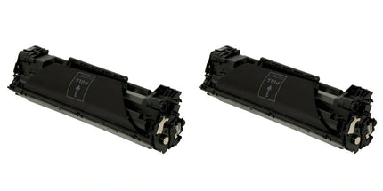 HP 35A CB435A Compatible Black Toner Cartridge, 2 Pack – cartridge only, without packaging