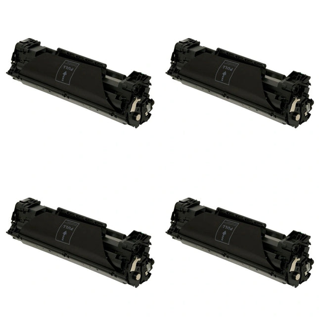 HP 35A CB435A Compatible Black Toner Cartridge, 4 Pack – cartridge only, without packaging