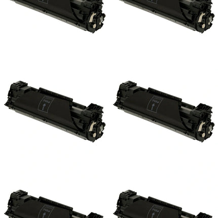 HP 35A CB435A Compatible Black Toner Cartridge, 6 Pack – cartridge only, without packaging
