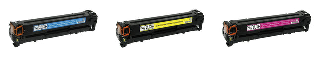 HP 125A Compatible Toner Cartridge, C.Y.M, Tri Pack – cartridge only, without packaging