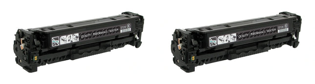 HP 304A CC530A Compatible Black Toner Cartridge, Twin Pack – cartridge only, without packaging