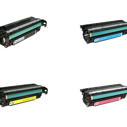HP 504A Compatible Toner Cartridge, BK.C.Y.M, 4 Color Multi Pack – cartridge only, without packaging