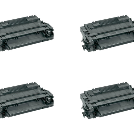 HP 55A CE255A Compatible Black Toner Cartridge, 4 Pack – cartridge only, without packaging