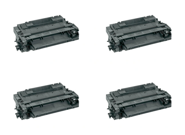 HP 55A CE255A Compatible Black Toner Cartridge, 4 Pack – cartridge only, without packaging