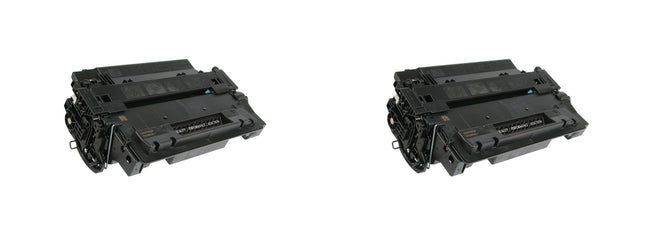 HP 55X CE255X Compatible Black Toner Cartridge, High Yield, 2 Pack – cartridge only, without packaging